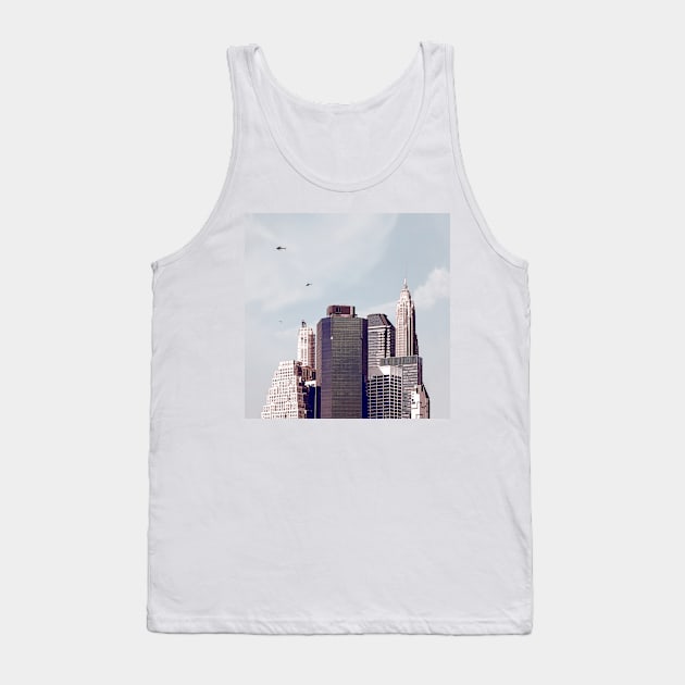 Helicopter, New York City 2 Tank Top by melomania